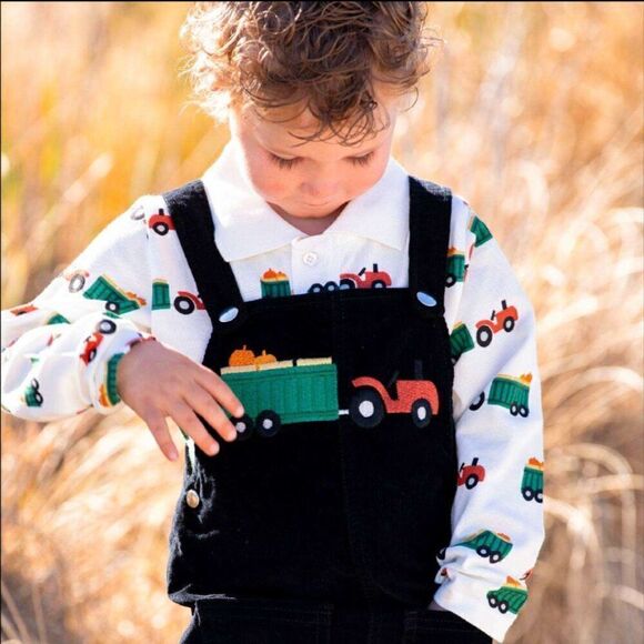 Monica and Andy pumpkin patch overall outfit - Picture 1 of 10